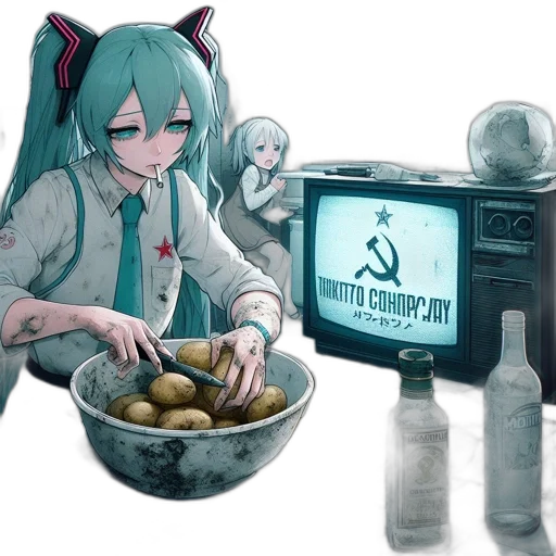 food, robot, weapon, staff transparent PNG cut-out