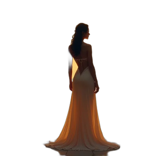 dress, jewelry, crown, staff transparent PNG cut-out