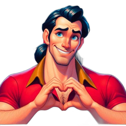 cartoon, comic book art, man, dark transparent PNG cut-out
