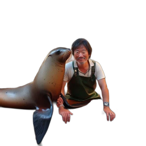animal, creature, staff, photorealistic transparent PNG cut-out