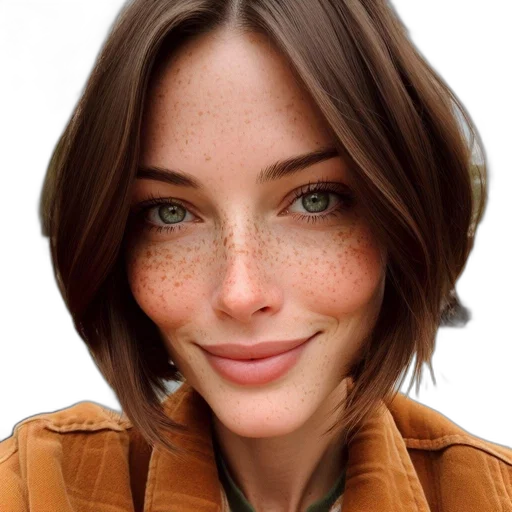 face, hair, mask, jacket transparent PNG cut-out