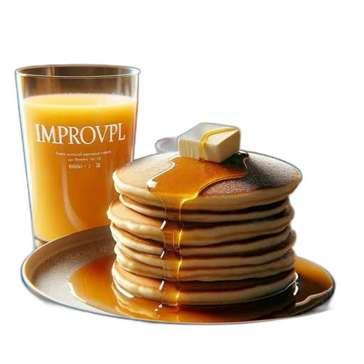 food, photorealistic, breakfast, scene transparent PNG cut-out