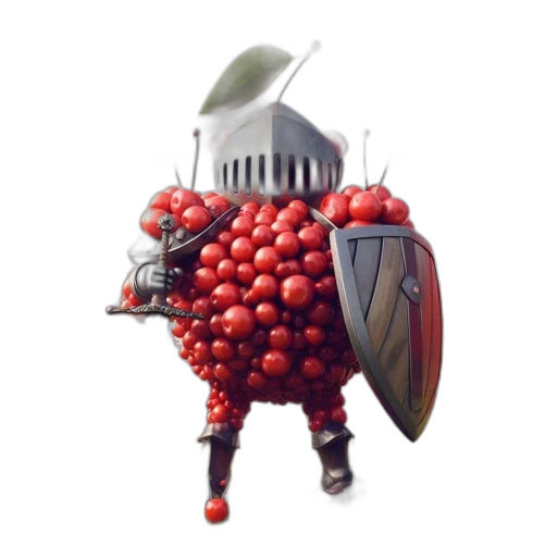 robot, weapon, staff, crown transparent PNG cut-out