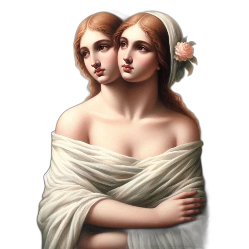 dress, jewelry, face, photorealistic transparent PNG cut-out