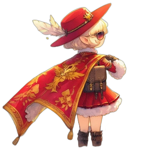 staff, weapon, hat, dragon transparent PNG cut-out