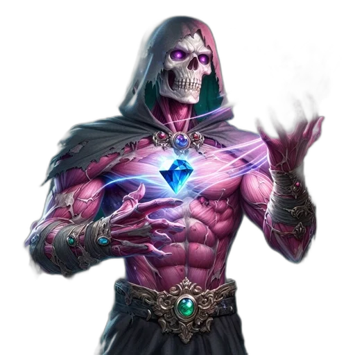 mask, creature, staff, sword transparent PNG cut-out