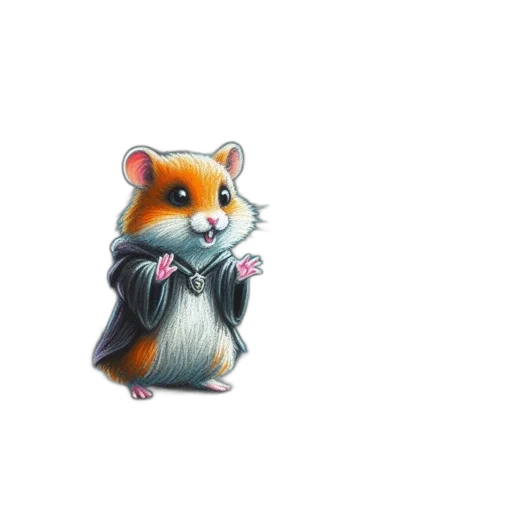 animal, staff, creature, 3d render transparent PNG cut-out