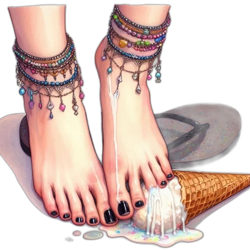 shoes, jewelry, photorealistic, watercolor transparent PNG cut-out
