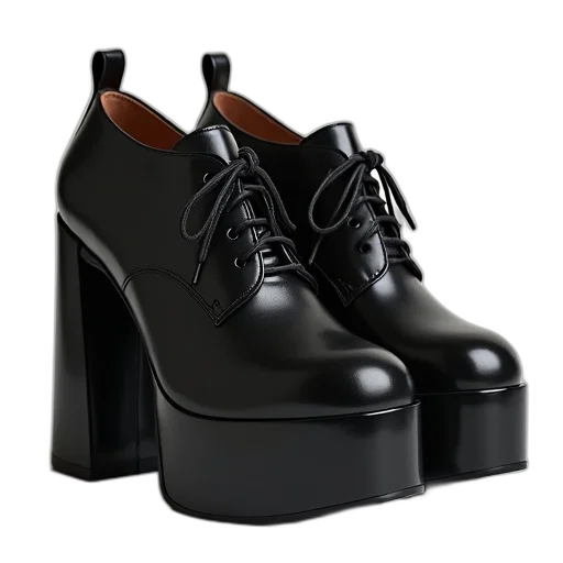 shoes, photorealistic, 3d render, monochrome transparent PNG cut-out