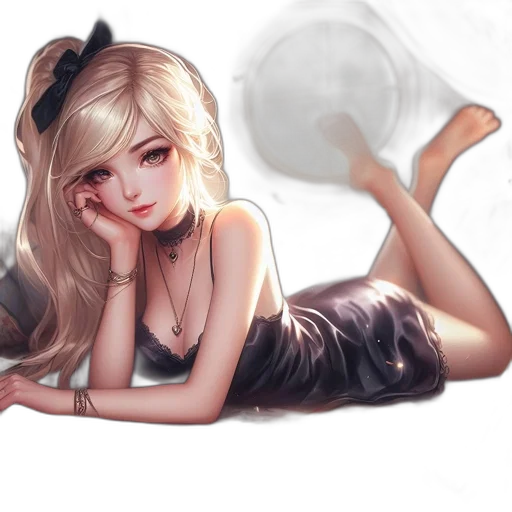 dress, fantasy art, concept art, anime transparent PNG cut-out