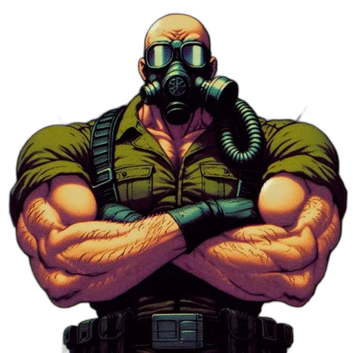 weapon, mask, comic book art, concept art transparent PNG cut-out