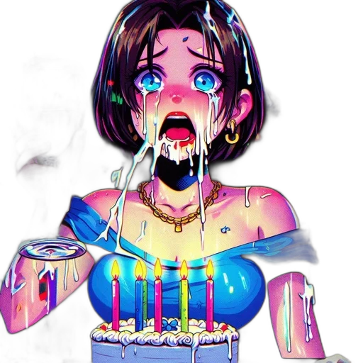vaporwave, concept art, anime, pixel art transparent PNG cut-out