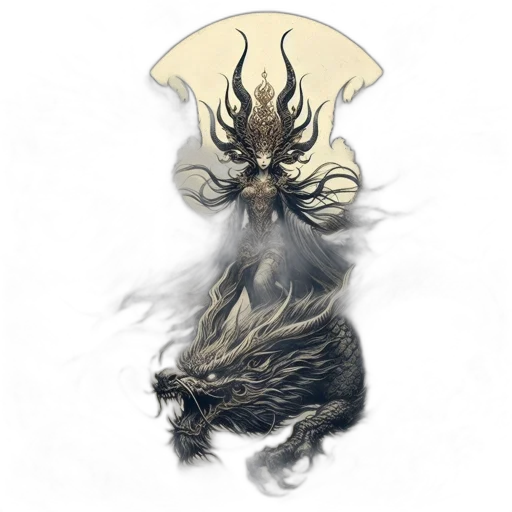 crown, hair, mask, creature transparent PNG cut-out