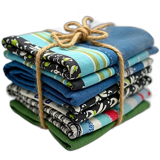 stack, colorful, quilts, various transparent PNG cut-out