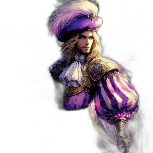 staff, hat, dress, crown transparent PNG cut-out