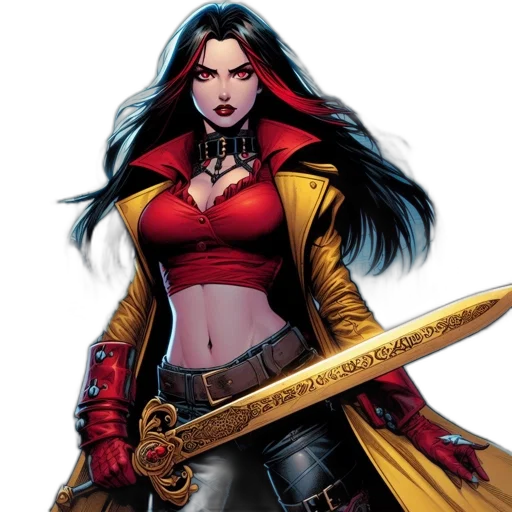 comic book art, concept art, fantasy art, pixel art transparent PNG cut-out