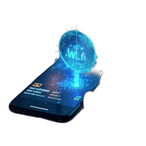 3d render, concept art, android, phone transparent PNG cut-out