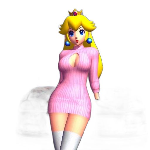 dress, crown, staff, 3d render transparent PNG cut-out