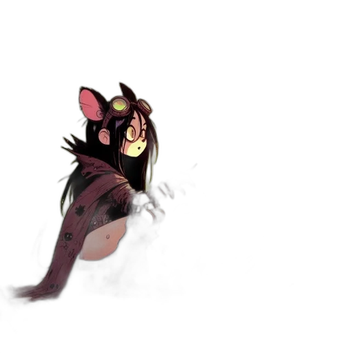 creature, animal, mask, staff transparent PNG cut-out