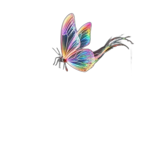 dragon, creature, animal, flower transparent PNG cut-out