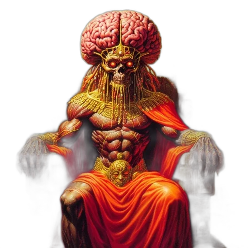 crown, creature, concept art, 3d render transparent PNG cut-out