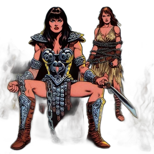 comic book art, concept art, fantasy art, pixel art transparent PNG cut-out