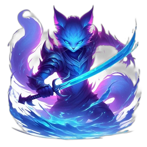 dragon, staff, sword, creature transparent PNG cut-out