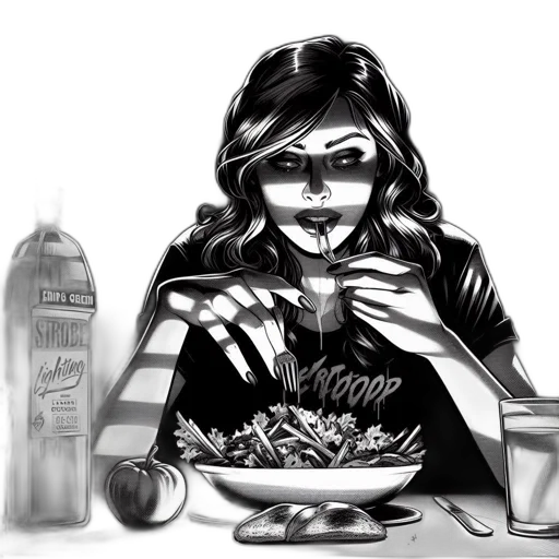food, cartoon, comic book art, concept art transparent PNG cut-out