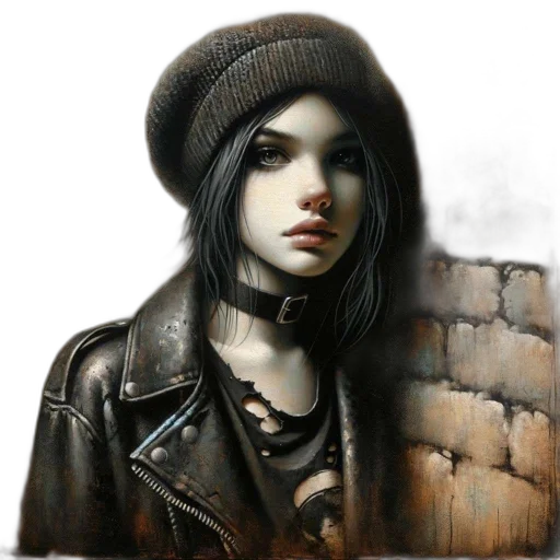 jacket, face, hat, jewelry transparent PNG cut-out