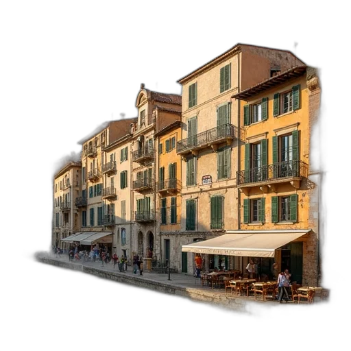 building, photorealistic, 3d render, concept art transparent PNG cut-out