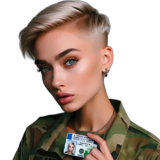 jacket, hair, jewelry, face transparent PNG cut-out