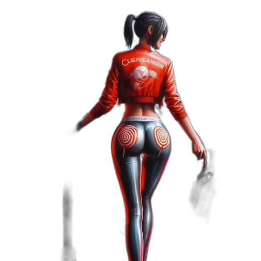 jacket, robot, dress, weapon transparent PNG cut-out