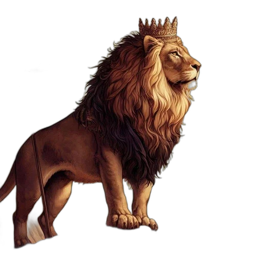 crown, animal, staff, concept art transparent PNG cut-out
