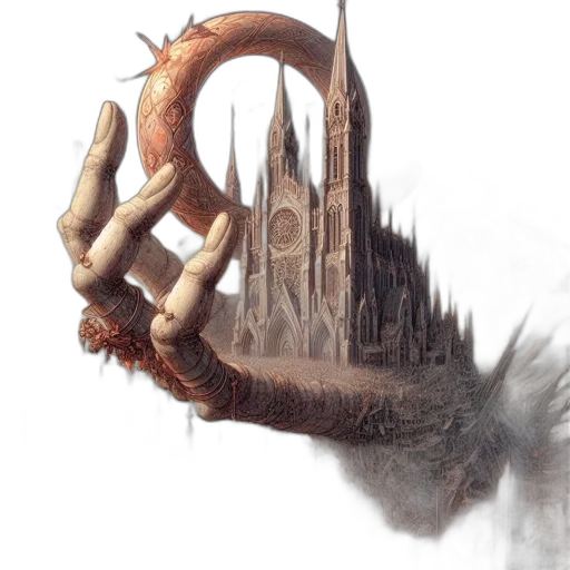 dragon, staff, sword, weapon transparent PNG cut-out
