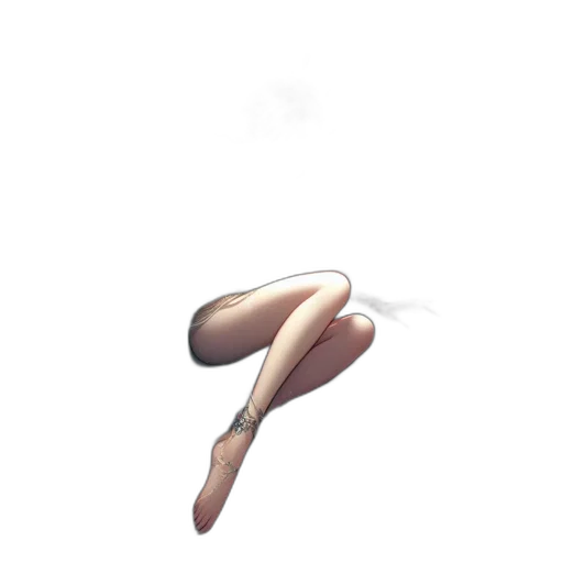 staff, hair, shoes, hat transparent PNG cut-out