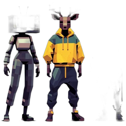 jacket, robot, mask, creature transparent PNG cut-out