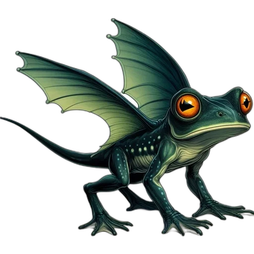 dragon, creature, animal, staff transparent PNG cut-out