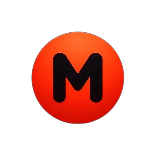 3d render, red, circle, stylized transparent PNG cut-out