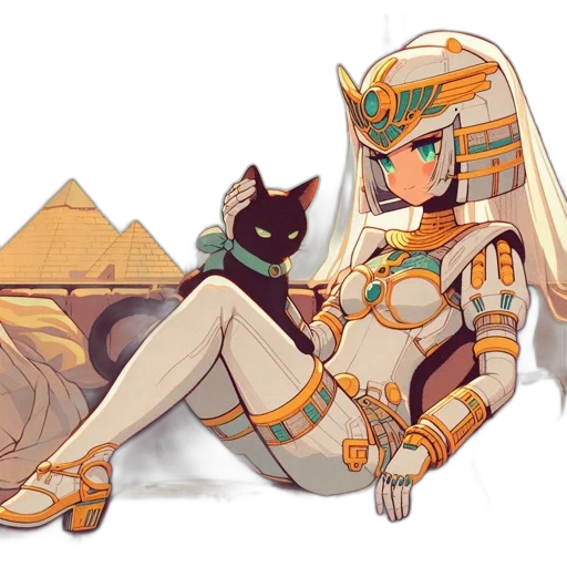 fantasy art, pixel art, concept art, anime transparent PNG cut-out
