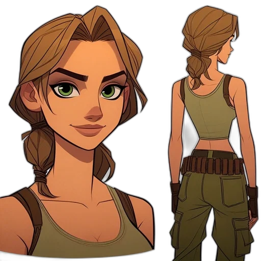 concept art, comic book art, fantasy art, cartoon transparent PNG cut-out