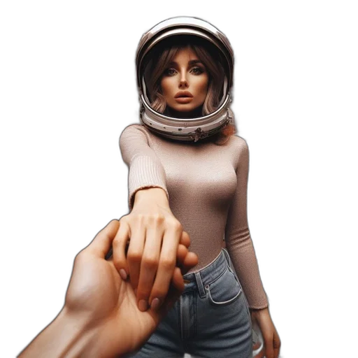 robot, dress, concept art, photorealistic transparent PNG cut-out