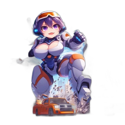 robot, weapon, staff, sword transparent PNG cut-out