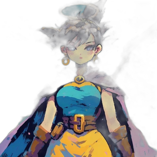 dress, crown, mask, staff transparent PNG cut-out