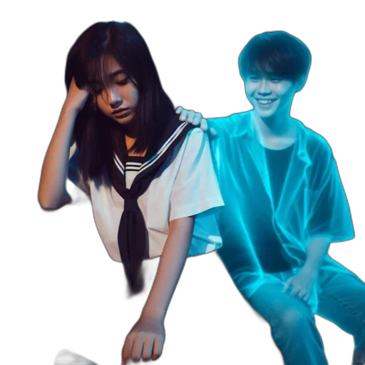 vaporwave, anime, photorealistic, 3d render transparent PNG cut-out
