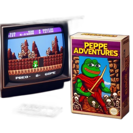 pixel art, vintage, nes, console transparent PNG cut-out