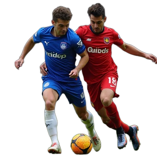 two, rangers, players, fight transparent PNG cut-out