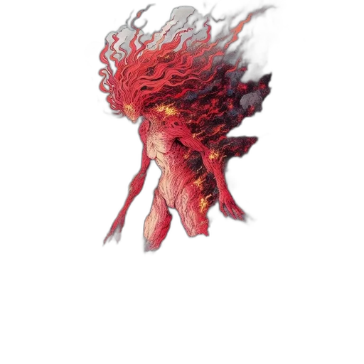 dragon, creature, hair, mask transparent PNG cut-out