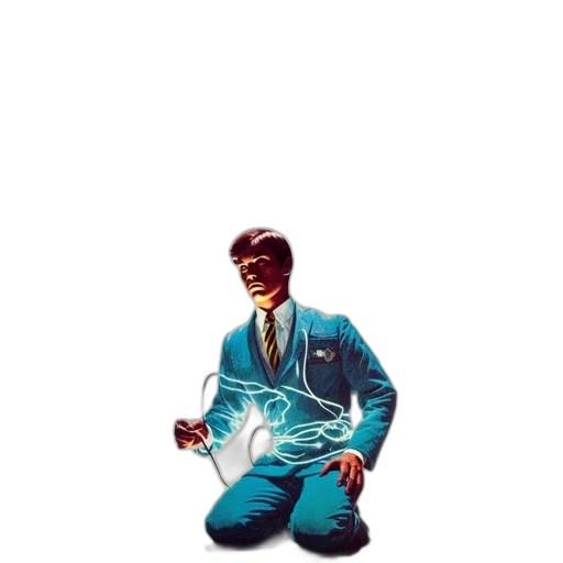 jacket, robot, staff, face transparent PNG cut-out
