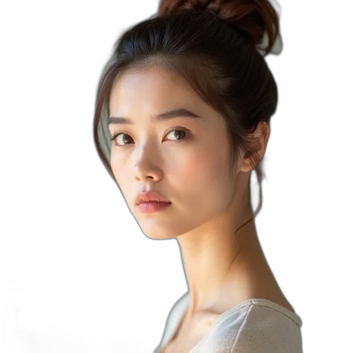 face, jewelry, staff, hair transparent PNG cut-out