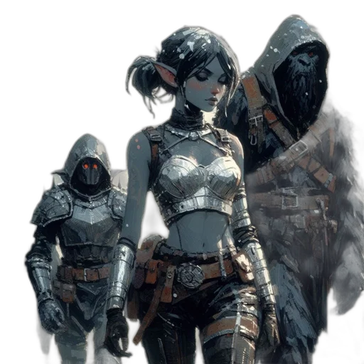 mask, concept art, cyberpunk, fantasy art transparent PNG cut-out